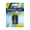 Ergolux Alkaline щелочная батарейка, 9В 1шт  6LR61 BL-1
