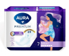 Прокладки женские гигиенические AURA PREMIUM NIGHT 7шт  